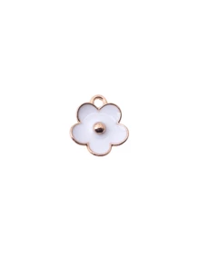 20 pièces Pendentifs de breloque à fleurs 3D stylisés en alliage de zinc gravé, pour collier, bracelet, boucle d'oreille, accessoires de bijouterie DIY