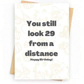 1/5 PCS, Funny 30Th Birthday Card - For Him Or For Her - Perfect Greetings Card For Someone Turning 30 Years Old Including Envelope