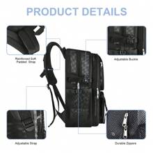 Mesh Backpack 36L Large Heavy Duty Casual Daypack For School And Outdoor Activities With Inner Laptop Compartment, Durable Polyester Material - màu đen - Xem 3