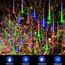 30cm Outdoor LED Meteor Shower Light 8 Tube EU Plug Fairy String For Holiday Christmas Decoration Tree Decor Garden Decor - 8 Tube - View 5