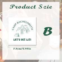 Camp Bach Alkohol-Etiketten, Junggesellenabschiedsparty Gastgeschenk Aufkleber, Junggesellinnenabschied Schnapsflasche Etiketten, Camping Party Dekorationen, Letzter Weg vor dem Schleier, Set mit 10 Junggesellenabschied Tequila Etiketten, Sommer Geburtstags Geschenke, Hochzeit, Strand, Schule Zurück, Schulbedarf, Raumdekor