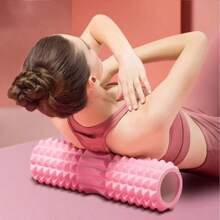 45cm Yoga Foam Roller Muscle Massage Block Pilates Tools Yoga Column Fitness Foam Roller Set Gym Yoga Brick Exercise Equipment - Green - View 4