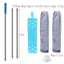 Telescopic Long Handle Broom For Home Blinds Dust Microfiber Brushes To Install Easy To Use Household Cleaning Tools - White - View 1