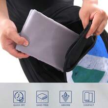 柔软便携运动速干毛巾户外露营旅行吸水吸汗速干浴巾适用于健身房健身泳池游泳户外跑步骑行海滩度假游泳沙滩巾不粘沙可当披肩裹在身上