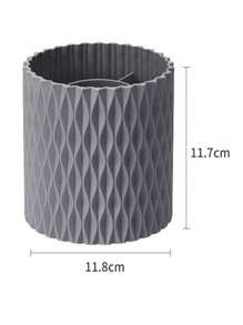 化妆刷架，360°旋转化妆刷收纳盒，5 槽塑料旋转铅笔收纳盒，梳妆台化妆品展示容器，浴室桌口红美容工具，梳子简约风格赋予这款旋转收纳盒多功能外观，可与任何办公室、家庭或学校装饰相结合。