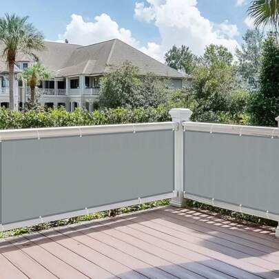 Tela de Privacidade para Jardim, Cerca de Sombra, Painel Protetor Contra Vento UV para Sacada