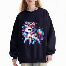 1/2/3pcs Rainbow Unicorn Heat Transfer Stickers, Cartoon Theme, Washable And Easy To Use, Suitable For DIY T-Shirts, Hoodies, Jeans, Backpacks, Handbags, Pillows And Vintage Baseball Caps, Ideal For Holiday Decorations