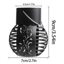 太阳能防水户外 LED 吊灯，光感应空心灯笼，适用于草坪、花园、庭院 - 鏤空掛燈 - 查看 10