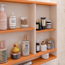 Wall-Mounted Bathroom Cabinet With Mirror Aqua 1 Door Colors - 米色 - 查看 5