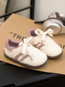 1 Pair Kids' Fashion Patchwork Soft Bottom Non-Slip Sports Shoes, 2025 New Model, Toddlers' Shoes, Suitable For Spring/Autumn