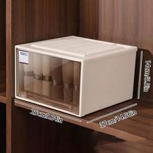 Scatole di stoccaggio impilabili, realizzate in materiale PP, contenitori di stoccaggio stile cassetto, salvaspazio per casa, soggiorno, camera da letto, ufficio, organizer da scrivania