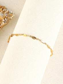 19pcs/1pc Elegant Faux Pearl Butterfly & Star Charm Golden Color Bracelet Set, Suitable For Women Daily Wear, Holiday Gift, Party - Yellow Gold - View 20