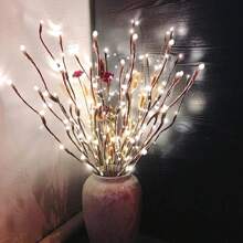 20 lumières de branche LED - Éclairage décoratif d'intérieur convenant pour les mariages, les anniversaires et Noël - Guirlandes lumineuses avec un design de branche sans piles