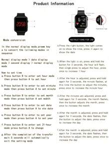 2pcs Space Rocket Design LED Digital Bracelet Watch, Suitable For Daily Wear And Gift, Unisex - Black - View 4