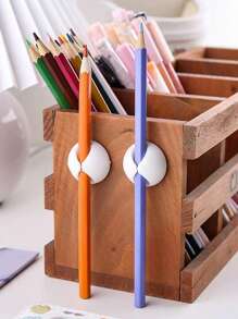 1/10pcs Round Cable Organizer Data Cable Storage And Organization Desktop Organization Practical Simple Home Decoration Can Hang Keychain And Other Small Objects