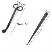 1 件黑色蜡烛灯芯修剪器或 1 套黑色修剪器和灯芯浸入器抛光不锈钢灯芯剪切割器剪刀灯芯剪灯芯剪切割器灯芯剪刀适用于蜡烛爱好者