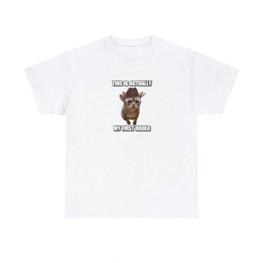 This Is Actually My First Rodeo T Shirt Unisex - White - View 1