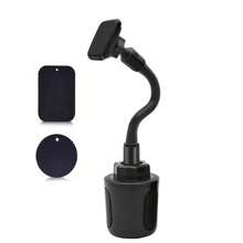 超稳定磁性车载手机支架，适用于所有智能手机的防滑手机支架，轻松单手操作 - 黑色 - 查看 10