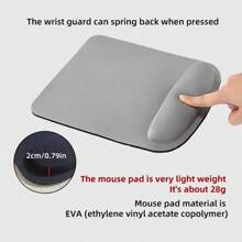 Wrist Support Relief Tool! [Slow Rebound Memory Foam Mouse Pad] For Office And Gaming, Anti-Slip High Elasticity Design To Relieve Wrist Fatigue - Multicolor - View 8