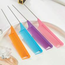 9 Stücke/Set Edelstahl Haarbürsten mit Kamm und feinen Zähnen, geeignet für professionelle Haarsalons