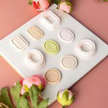 1pc Wavy Edge Geometric Pattern Soft Clay Earring Mold, Simple Shape Jewelry Pendant Polymer Clay Cutting Mold, DIY Craft Tool - White - View 10