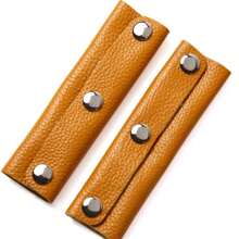 2PCS/1PC PU Leather Bag Handle Luggage Grip Protector Cover Anti-Stroke Suitcase Tote Shoulder Strap Chains Bags Handle Wrap Accessories