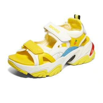 Skechers Thick-Soled Height-Enhancing Sandals, Outdoor Beach Shoes, Sandals For Women 896124