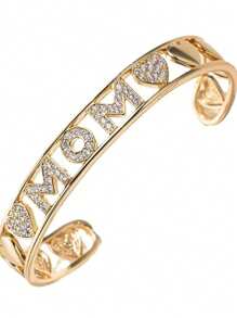 1 Pc Women Minimalist Bracelet, Fashionable & Elegant Design Zirconia Stone Everyday Accessory