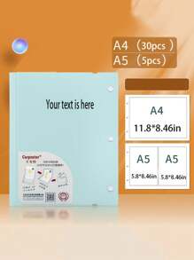 Customizable Horizontal A4 Folder, Student Test Paper Folder With Transparent Multi-Layer Storage, A5 Office Document Folder, Large Capacity - Multicolor - View 5