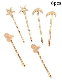 Conjunto de grampos de cabelo com strass em forma de estrela e lua, 2/5/6/7/8/18 peças, acessórios de cabelo para festas de fim de ano para mulheres