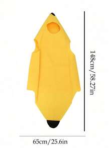 1 pezzo Costume da banana grande e divertente per spettacoli, feste di carnevale, palcoscenico, Ognissanti