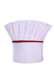 Individuell bedruckter kreativer Kochmütze mit Logo/Namen, weiße Bäckermütze für Cake Shops, Hotelpersonal, plissierter pilzförmiger Kochmütze