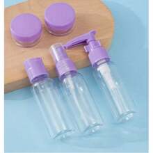 8 Piece Travel Bottle Kit For Easy Carrying Of Cosmetics At Home And On The Go - Roxo ou rosa aleatório - 查看 2