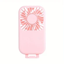 Mini ventilador de mano con batería, ventilador personal portátil pequeño, ajustable de velocidad, recargable por USB, diseño lindo, ventilador potente para pestañas, para uso en el hogar, oficina, coche, exterior, viajes, verano, playa