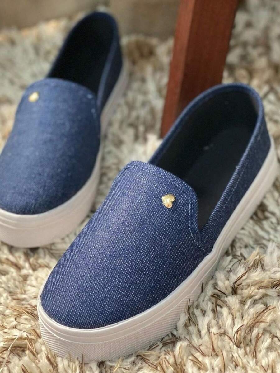 Women's Slip On Sneakers Iate Casual Easy Super Comfortable And Light NEW - 藍色 - 查看 1