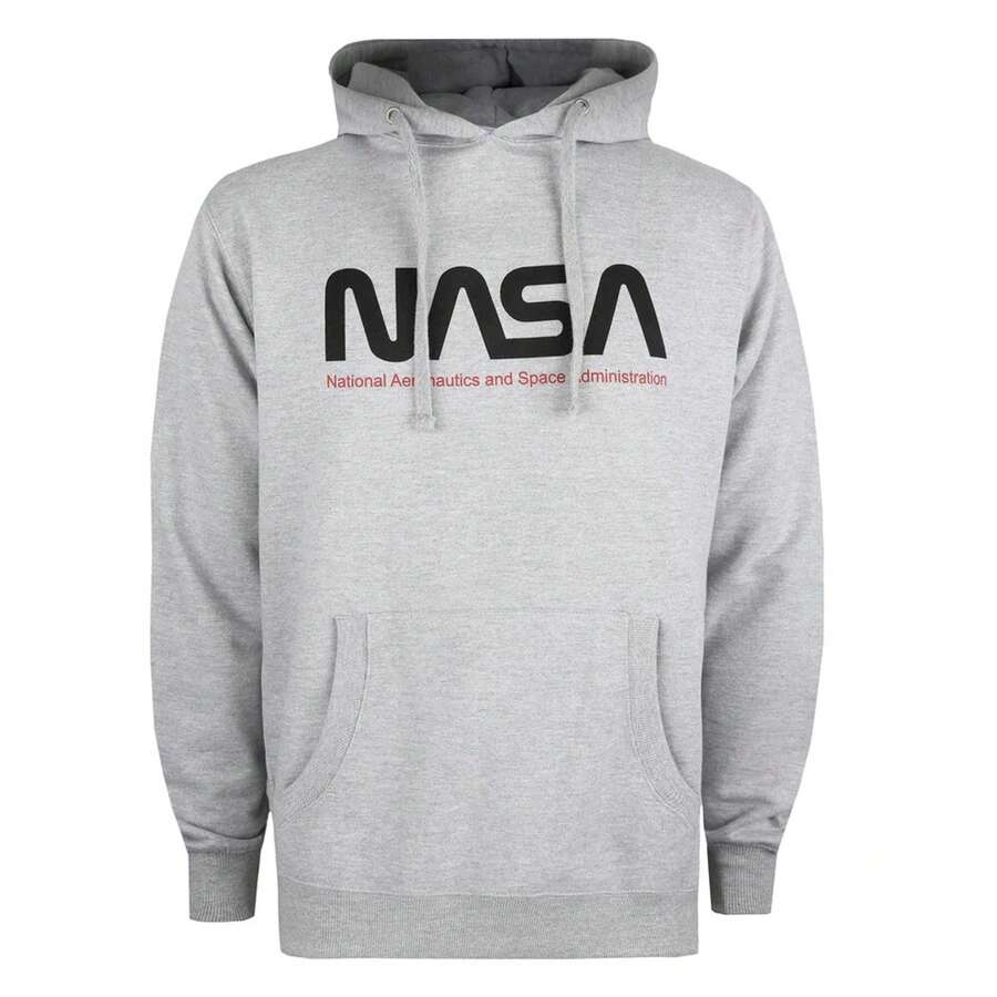 NASA Mens Insignia Hoodie (Sports Grey) - Grey - View 1