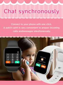 Hot 1pc Silicone Strap Sport Smart Watch For Teenagers, 1.44" Touchscreen Electronic Smart Watch, Call Function, Step Counter, Calorie Tracking, Multiple Sport Modes, Alarm & Notification Alerts, Compatible With Android & IOS, Suitable For Gifting, Sports, School, Parties, Comes In Various Strap Options, 90mAh/220mAh