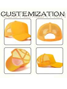 [Personalizado] 1 pieza Gorra de béisbol personalizable con foto, logotipo, texto, diseño de gorra de camionero unisex, adecuada para fiesta, vacaciones, aniversario