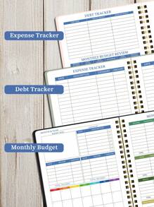 Trees 1pc Budget Plan - Monthly Finance Organizer With Expense Tracking Notes Designed To Effectively Manage Your Money, Undated Financial Plan/Ledger, Ready To Start - A5 Size,School Supplies,Back To School