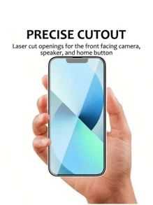 5 Stücke gehärtete Glas Bildschirmschutzfolien kompatibel mit Apple 11, 12, 13 Mini, 14, Pro, XS Max, X, XR, 6, 6S, 7, 8 Plus, SE2, SE3, 15, 16 Pro Max
