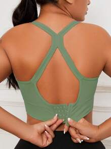 3pcs Women's Multi-Color Seamless Adjustable Padded Comfortable Breathable Anti-Shock Sports Yoga Bras