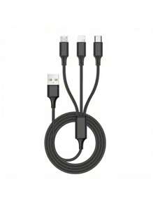 Adaptador cargador para coche de 6 puertos y Set de accesorios de carga 3 en 1 con cable trenzado compatible con iPhone - Multicolor - Ver 12