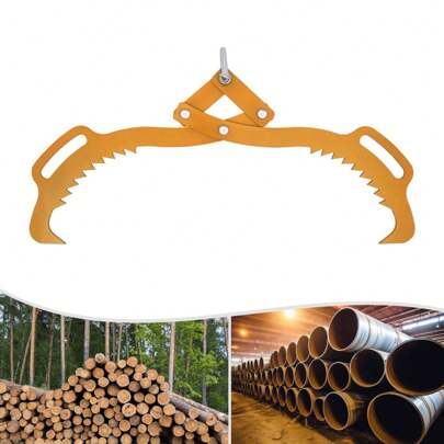 SanBouSi 25" 1000kg/2200lbs Klauenhaken, Log anhebende Zange, Hochleistungs-Greifer-Holz-Kralle