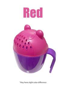 Folding Z 1 件装卡通熊造型婴儿沐浴杯洗发水冲洗器家居浴室装饰