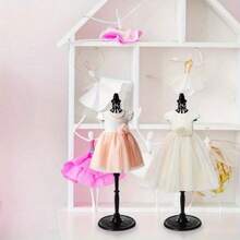 1PC Manikin Body Mini Dress Form Mannequin Doll Dress Mannequin Model Stand Cloth Gown Display Support Holder Clothes Model Rack For Dress Display - Black - View 3
