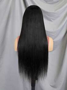Perruque droite à front en dentelle de cheveux humains préplucké avec des cheveux bébé, densité de 150%, perruques en dentelle 13x4, perruques de cheveux humains brésiliens pour femmes de 8 à 34 pouces