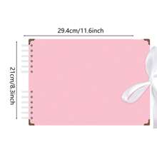 Sammelalbum-Album mit verschiedenem Zubehör, Schwarz- und Weißkarton-Fotoalbum, Schleifenversiegelung, DIY-Graffiti-Notizbuch, geeignet als Geschenk für Abschluss, Jahrestag, Hochzeit, Weihnachten, Halloween, Schulanfang, Schulmaterial