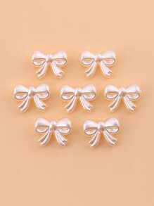 20 pièces Perles acryliques 3D à gros trou à la mode en ABS pour collier, bracelet, vêtements, chaussures, bijoux, accessoires DIY - Arc - Voir 7