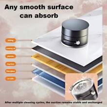 Soporte magnético de vacío de doble cara, giro de 360° sin usar las manos para ver videos y navegación, fácil de instalar con una sola mano