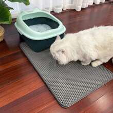 Double - Layer Cat Litter Mat: Anti - Slip And Anti - Spill Cat Supplies For Collecting Cat Litter - Multicolor - View 17